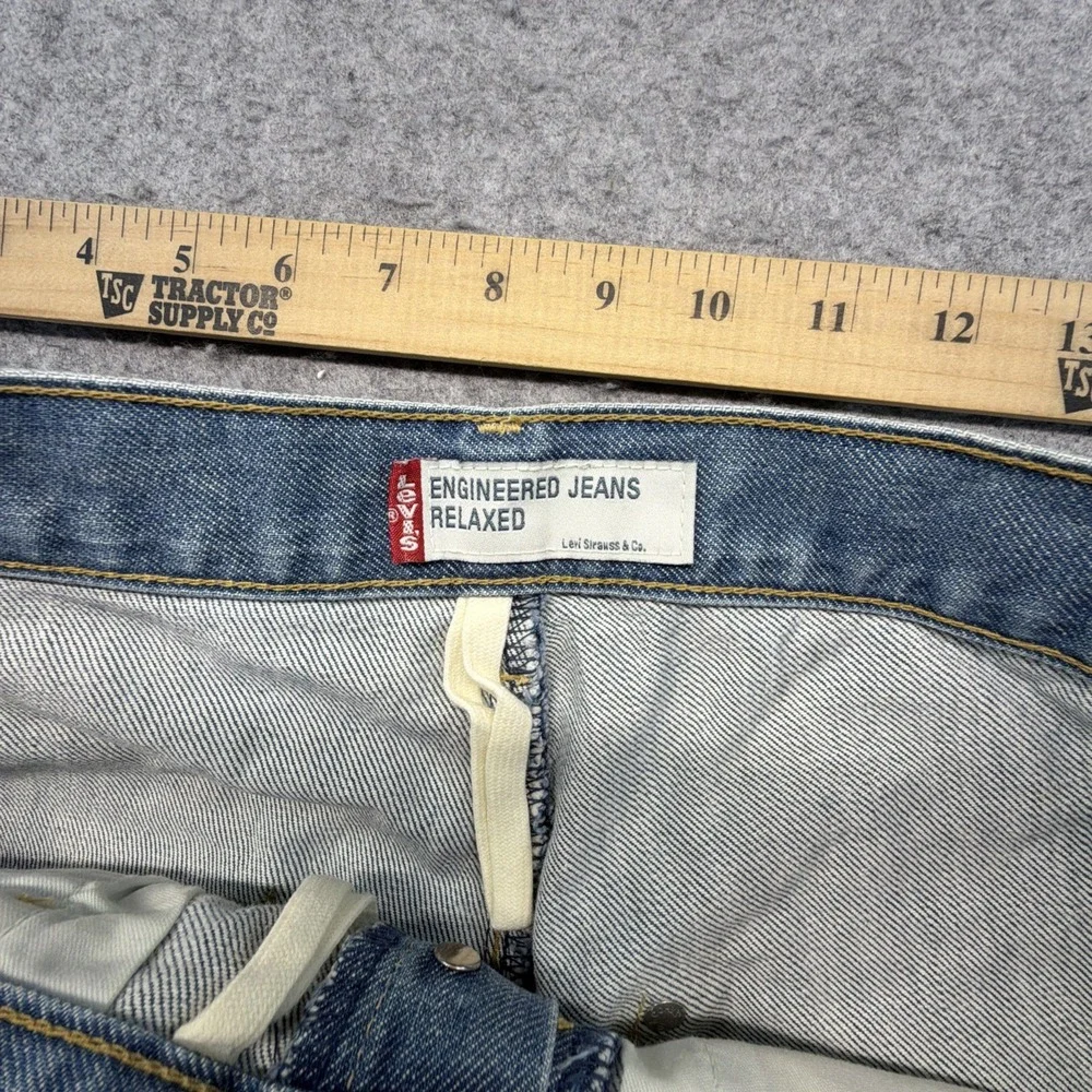Levis Engineered Shorts Mens 32 Blue Twisted Jorts Jeans Denim 15